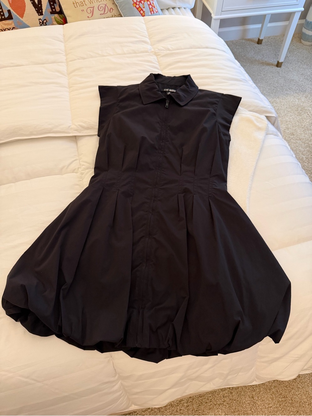 Steve Madden Dyanne Dress Black Mini Dress Medium